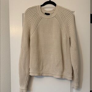 J Crew Women's Cream Fisherman Sweater